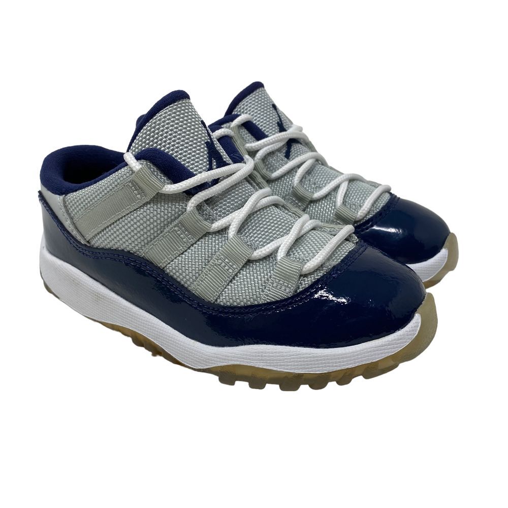 Air Jordan 11 XI Low Georgetown Toddler Size 9C Blue Grey 505836-007 B Grade